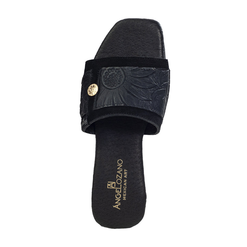 Sandalia 501 Piel Gamuza Grabada