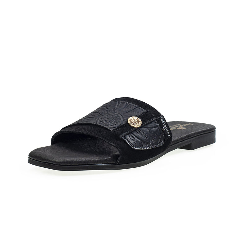 Sandalia 501 Piel Gamuza Grabada