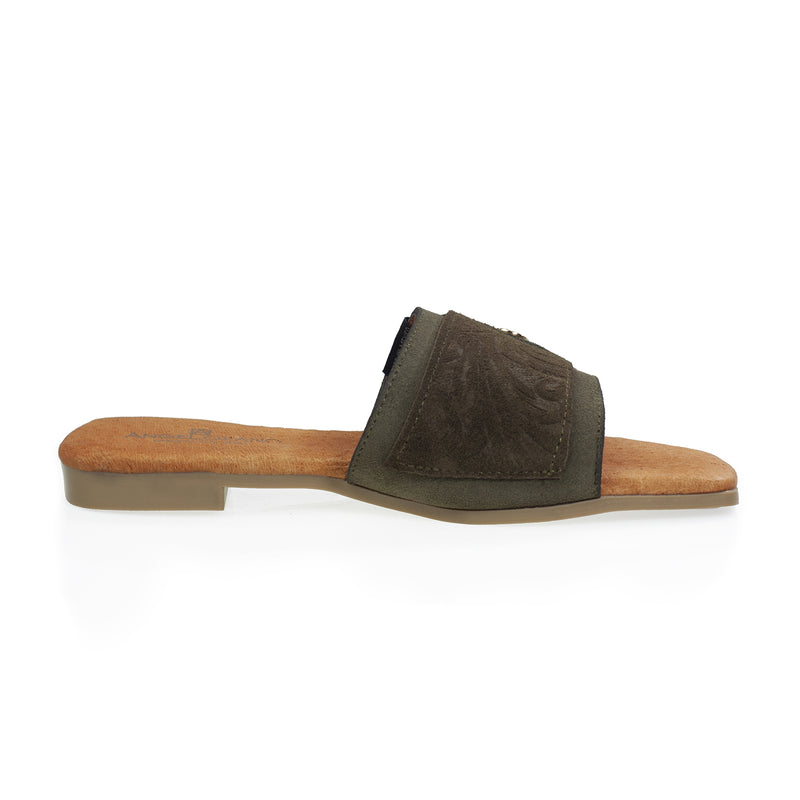 Sandalia 501 Piel Gamuza Grabada