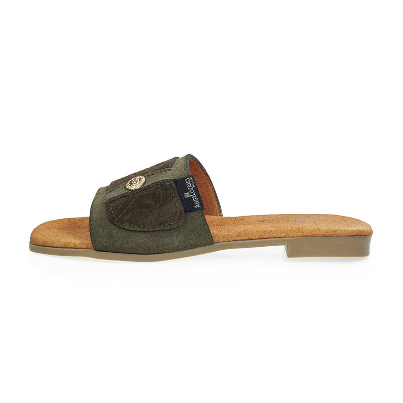 Sandalia 501 Piel Gamuza Grabada