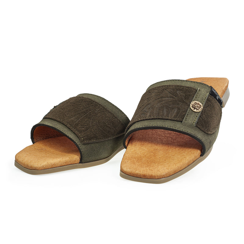 Sandalia 501 Piel Gamuza Grabada
