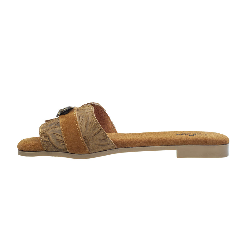 Sandalia 503 Piel Gamuza Jaguar