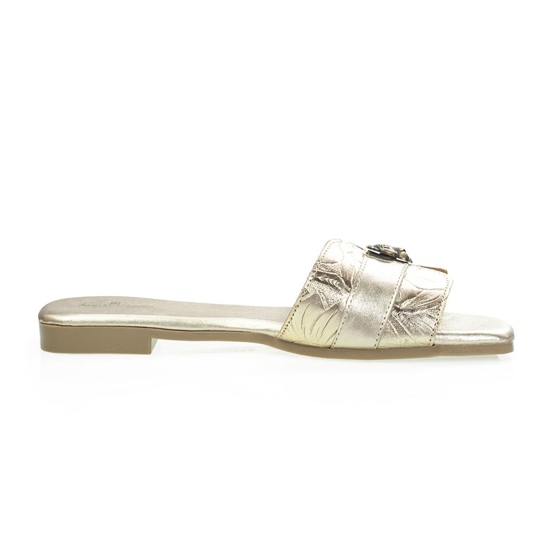Sandalia 503 Piel Gamuza Jaguar