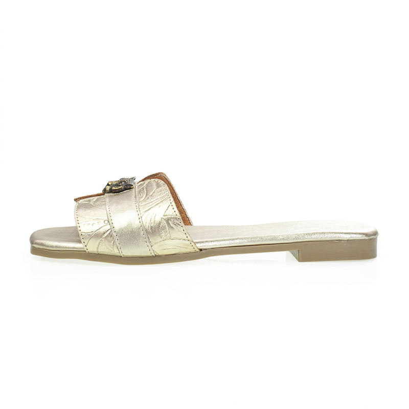 Sandalia 503 Piel Gamuza Jaguar