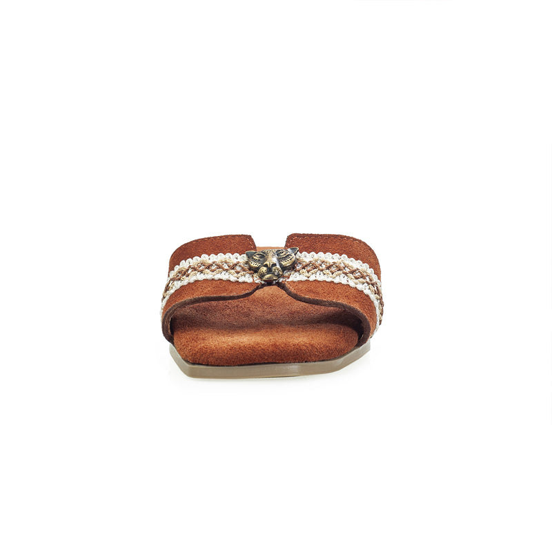 Sandalia 503 Piel Gamuza Jaguar