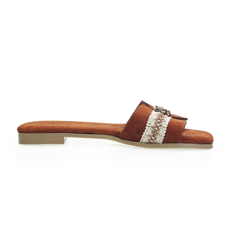Sandalia 503 Piel Gamuza Jaguar