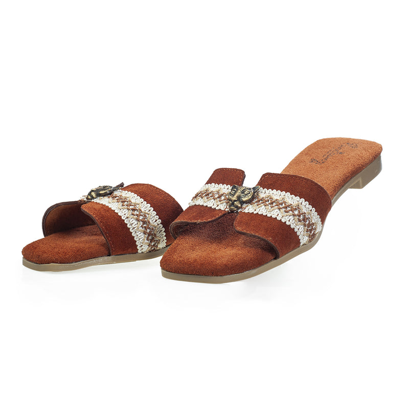 Sandalia 503 Piel Gamuza Jaguar