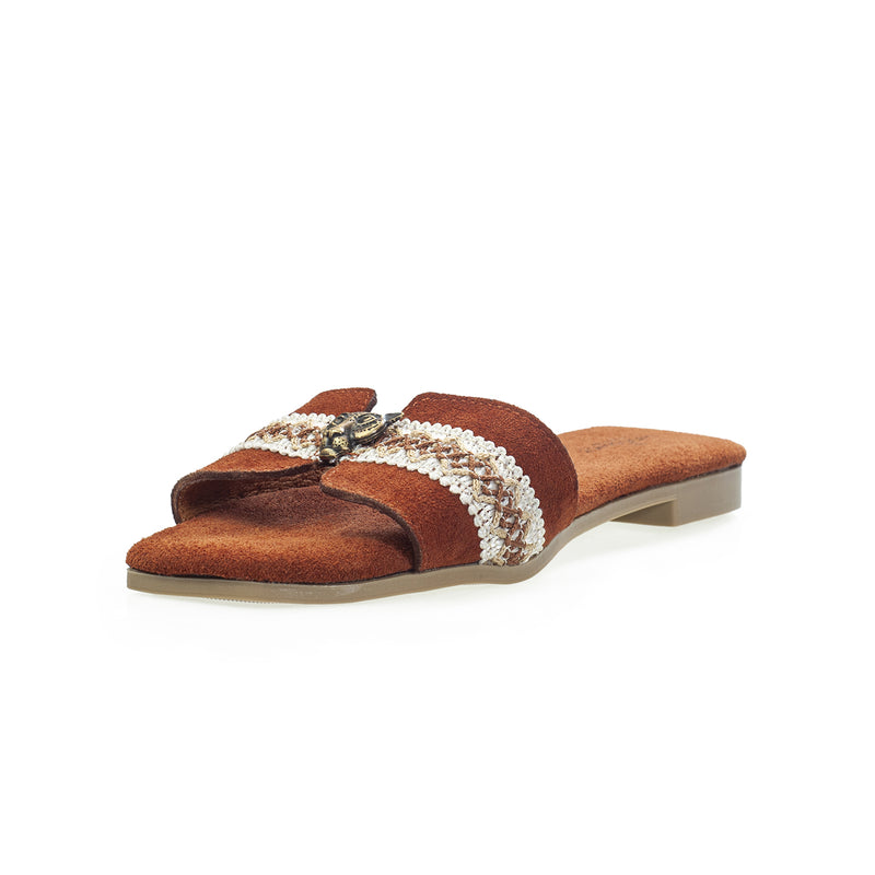 Sandalia 503 Piel Gamuza Jaguar