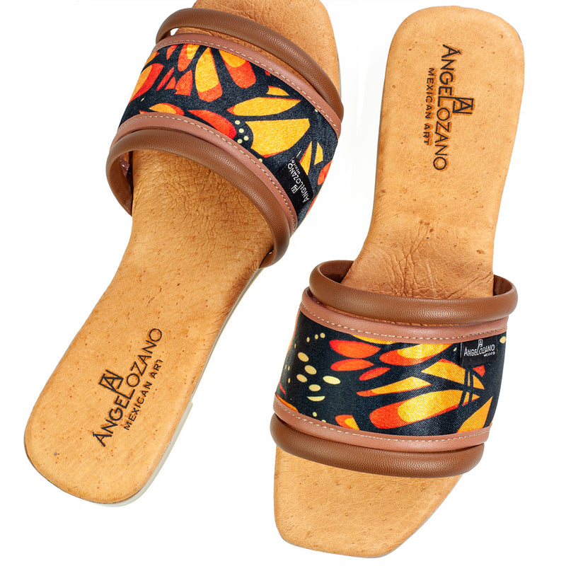 Sandalia 505 Piel Mariposas 2 Tiras