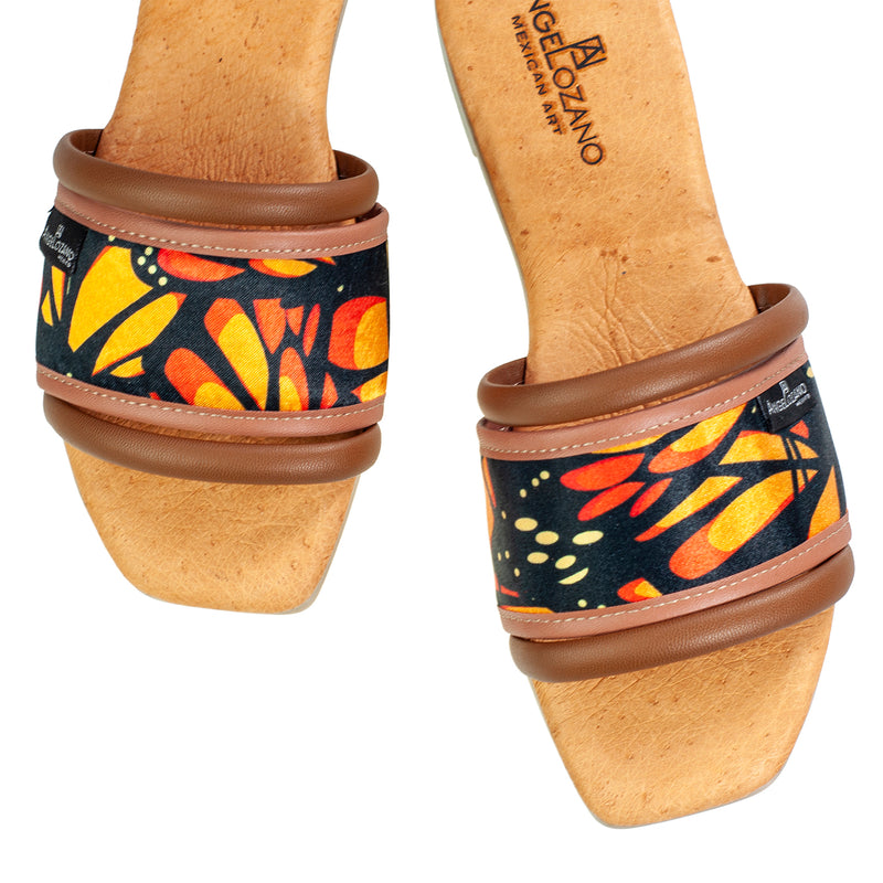 Sandalia 505 Piel Mariposas 2 Tiras