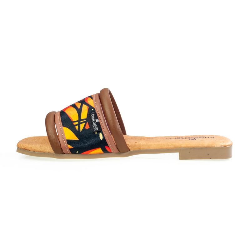Sandalia 505 Piel Mariposas 2 Tiras