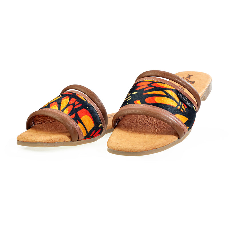 Sandalia 505 Piel Mariposas 2 Tiras