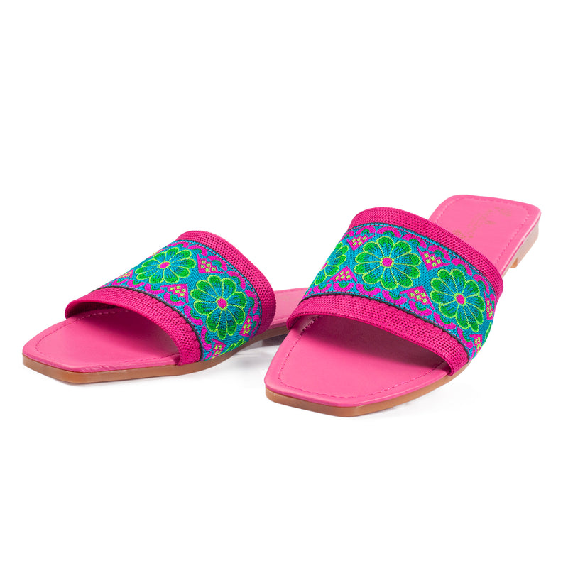 Sandalia de Piso Tira Flores