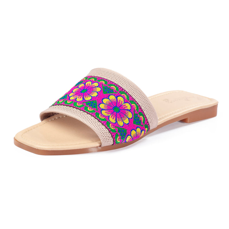 Sandalia de Piso Tira Flores