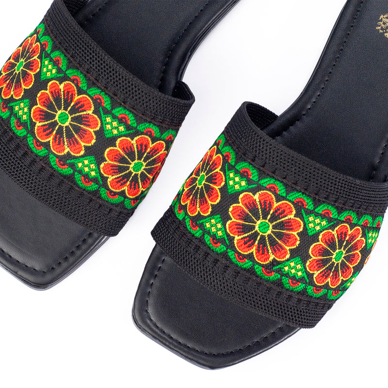 Sandalia de Piso Tira Flores