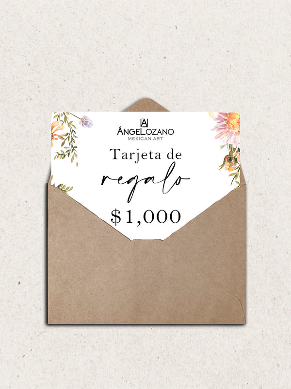 Tarjeta de regalo de $1,000 MX
