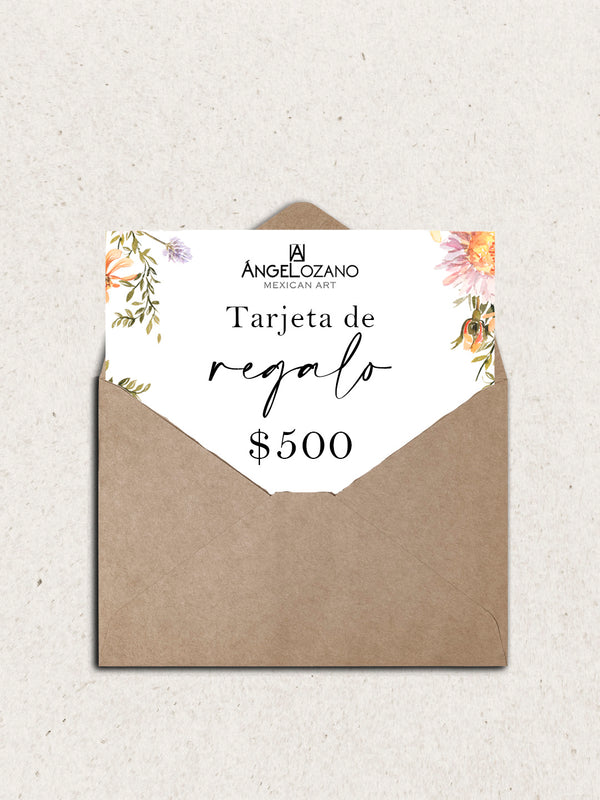 Tarjeta de regalo de $500 MX