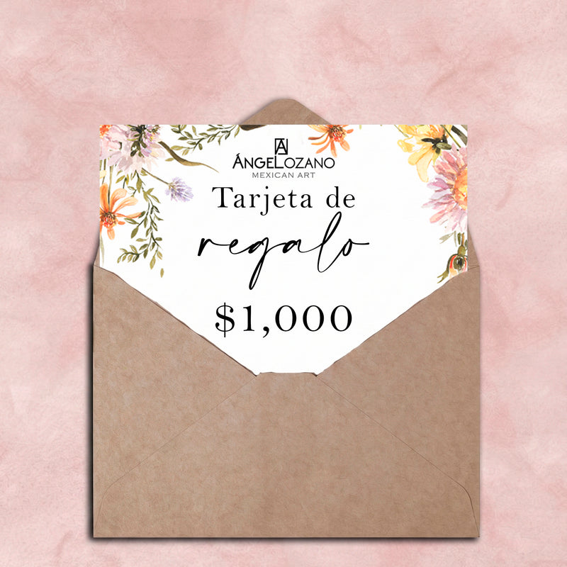 Tarjeta de regalo de $1,000 MX