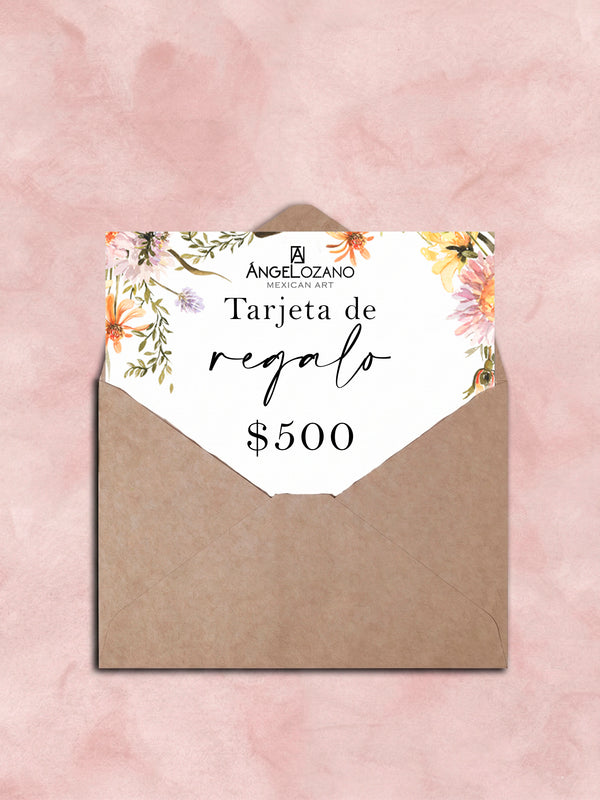 Tarjeta de regalo de $500 MX
