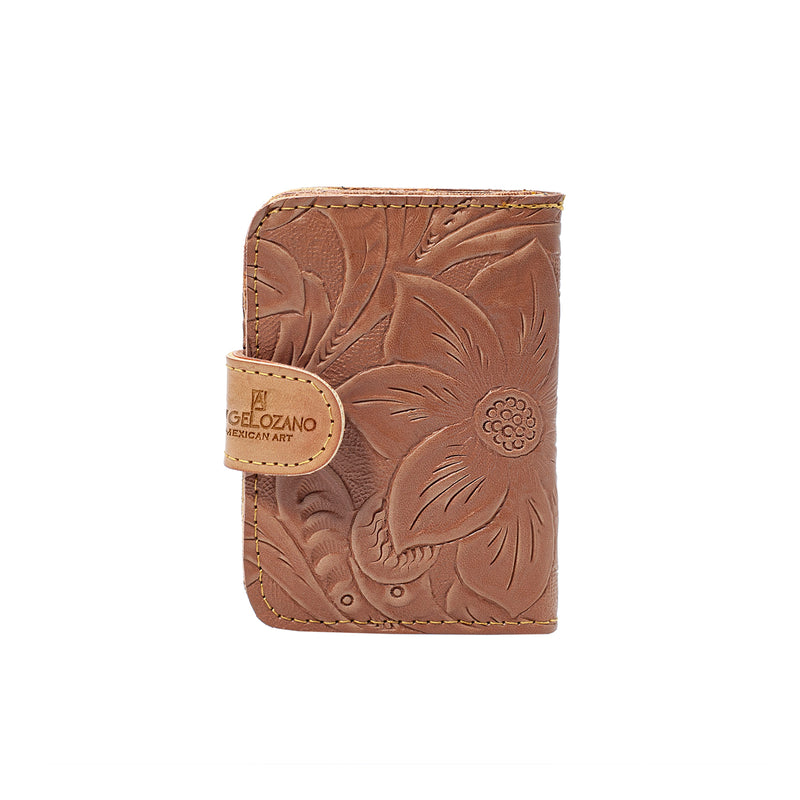 Tarjetero Piel Grabada