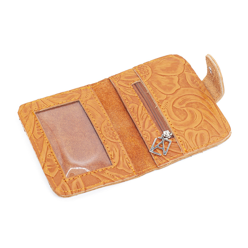 Tarjetero Piel Grabada