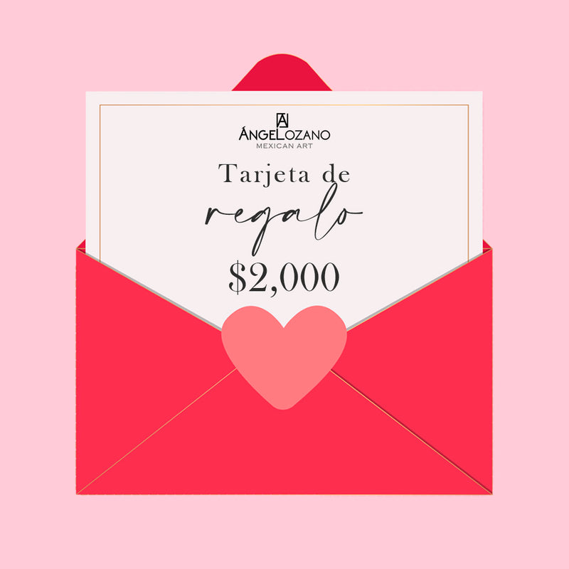 Tarjeta de regalo de $2,000 MX