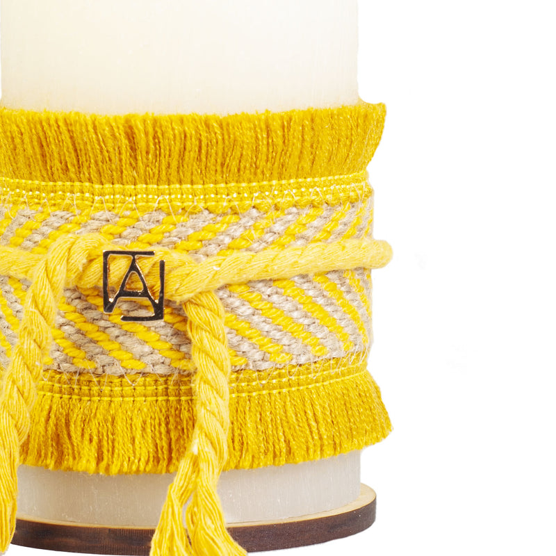Vela Yute Amarillo Vainilla G
