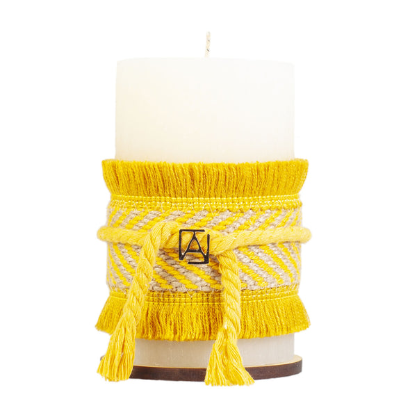 Vela Yute Amarillo Vainilla G