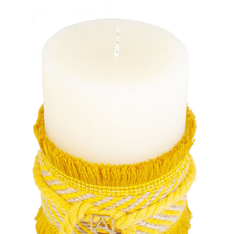 Vela Yute Amarillo Vainilla G